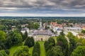 Aerial photo of Batthyany castle, Kormend Royalty Free Stock Photo