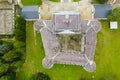 Aerial photo of Batthyany castle, Kormend Royalty Free Stock Photo