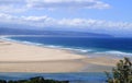 Aerial photo of beach in Plettenberg Bay, Garden Route, South Africa Royalty Free Stock Photo