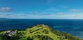 Aerial photo of the Beautiful Picturesque Glens of Co Antrim Northern Ireland