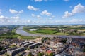 Aerial photo of the beautiful town of King`s Lynn a seaport and market town in Norfolk, England UK showing the main town centre