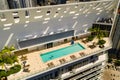 Stock photo Brickell House condominium residences roftop swimming pool deck Royalty Free Stock Photo