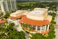 Aerial photo of the Broward Center of the Performing Arts Fort Lauderdale FL USA