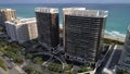 Aerial photo of buildings on Bal Harbour Royalty Free Stock Photo