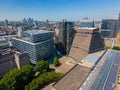 Aerial photo business buildings Downtown London UK Royalty Free Stock Photo