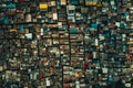 This aerial photo captures a vast expanse of houses, showcasing the sheer number and density of homes in the area, A densely-