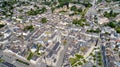 Aerial photo of Chateaubriant city center in Loire Atlantique