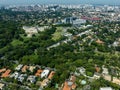 Aerial photo of the city of SÃ£o Paulo, Morumbi neighborhood, Brazil. Royalty Free Stock Photo