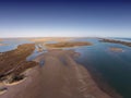 Aerial Photo of the Coorong Royalty Free Stock Photo