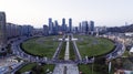 Aerial photo of Dalian Xinghai Square Royalty Free Stock Photo