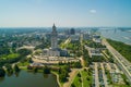 Aerial photo Downtown Baton Rouge Louisiana USA Royalty Free Stock Photo