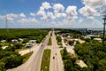 Aerial photo entrance to Key Largo. Florida USA Royalty Free Stock Photo