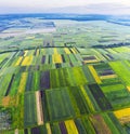 Aerial photo of the fields of Ukraine, Galich