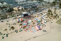 Aerial photo Florida Aids Walk concert Fort Lauderdale Beach spring break