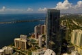 Stock photo Four Seasons Hotel Brickell facing south to the bay
