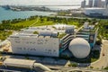 Aerial photo Frost Museum of Science Downtown Miami FL