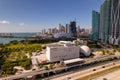 Aerial photo Frost Museum of Science Miami FL