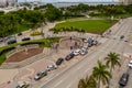 Aerial photo George Floyds protests Downtown Miami Biscayne Boulevard