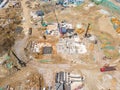 Aerial photo of the construction site