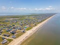 Aerial photo Gulf of Mexico homes in Crystal Beach Texas