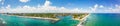 Aerial photo Hillsboro Inlet Lighthouse Point near Pompano Beach FL USA Royalty Free Stock Photo
