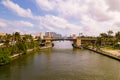 Aerial photo Hollywood Blvd drawbridge Broward County USA