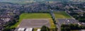 Aerial Photo of Holy Trinity College Playimg fields Cookstown County Tyrone Northern Ireland