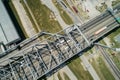 Aerial photo of the Horace Wilkinson Bridge over the Mississippi