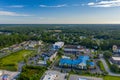 Aerial photo hotels in Kingsland GA USA Royalty Free Stock Photo