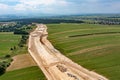 Photo of the initial stage of road construction