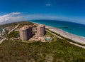 Aerial photo of Juno Beach pier and landscape Florida USA