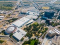 Aerial photo Kay Bailey Hutchison Convention Center Dallas Royalty Free Stock Photo