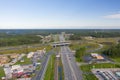 Aerial photo of Kingsland GA USA Royalty Free Stock Photo