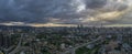 Aerial Photo of Kuala Lumpur Elevated Highway DUKE with City Skyline in Malaysia at Blue Hour. Royalty Free Stock Photo