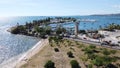 Aerial photograp at La Guancha, Ponce Puerto Rico Royalty Free Stock Photo