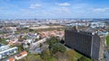 Aerial photo of La Maison Radieuse and Nantes city Royalty Free Stock Photo