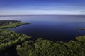 Aerial photo of Lake Monroe from Deltona Royalty Free Stock Photo