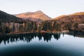 Aerial Photo of Lake Walchensee, behind Jochberg, Upper Bavaria, Germany Europe