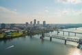 Aerial photo Little Rock Arkansas Royalty Free Stock Photo