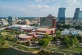 Aerial photo Little Rock Arkansas Statehouse Convention Center Royalty Free Stock Photo