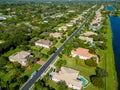 Aerial photo Long Lake Ranches West Royalty Free Stock Photo