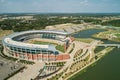 Aerial photo McLane Stadium Baylor University Waco Texas Royalty Free Stock Photo