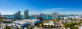 Aerial photo Miami South Beach Five Park under construction