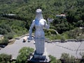 Aerial Photo Of The Monument Georgia Mother Made Using Multicopter In Tbilisi