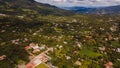Aerial photo of the municipality of Almoloya de Alquisiras, the landscape, trees, mountains