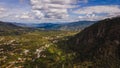 Aerial photo of the municipality of Almoloya de Alquisiras, the landscape, trees, mountains