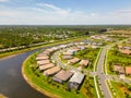 Aerial photo neighborhoods in Vero Beach Florida USA