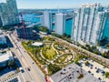 Aerial photo new Canopy Park at Five Park Miami Beach