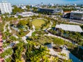 Aerial photo new Canopy Park at Five Park Miami Beach