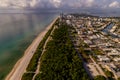 Aerial photo of the North Beach Oceanside Park Miami FL USA